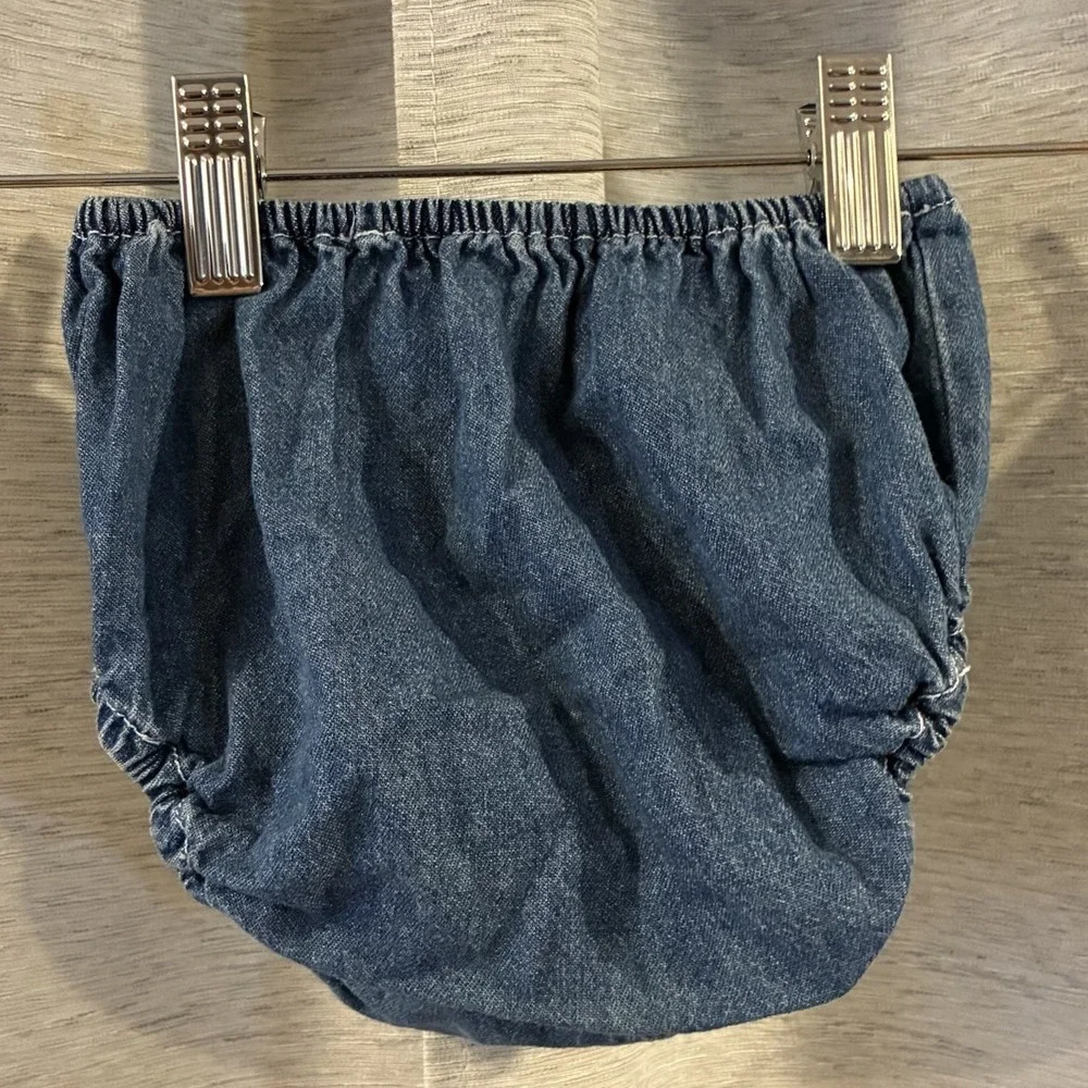 Vintage Disney Pooh Denim Diaper Cover Y2K 90s Embroidered‎
